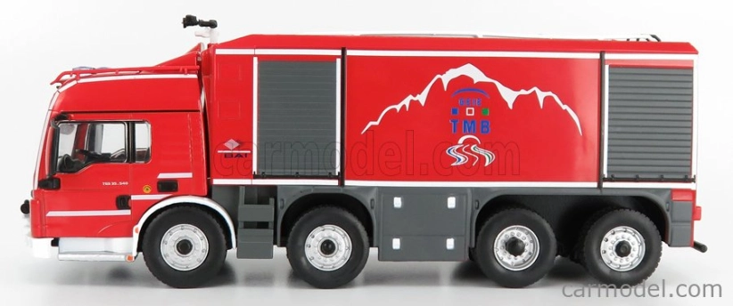Edicola MAN Special Bai Tgs Tanker Truck Taliansko Francúzsko 2013 1:43 Red Silver