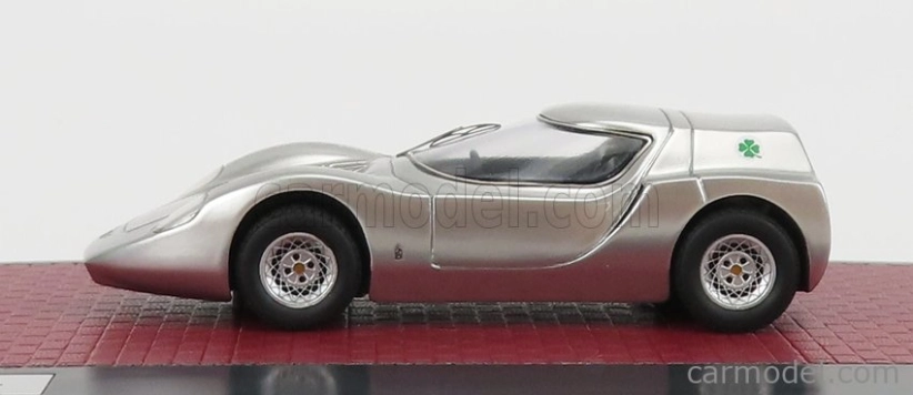 Matrix modely v mierke Alfa romeo Osi Scarabeo 1966 1:43 Silver Met