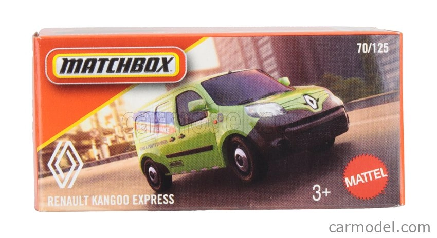 Mattel hot wheels Renault Kangoo Express 2020 1:64 zelená