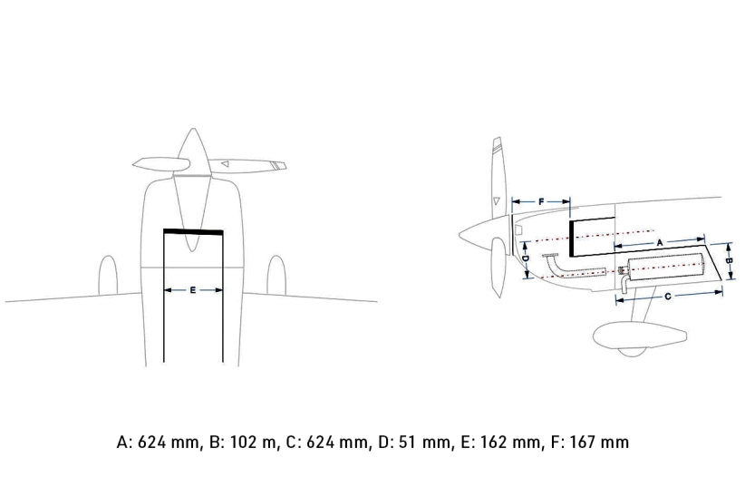 90" Extra NG 2290mm 60cc Červeno-čierna