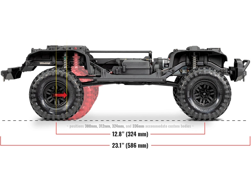 RC auto Traxxas TRX-4 Land Rover Defender 1:10 RTR, červená