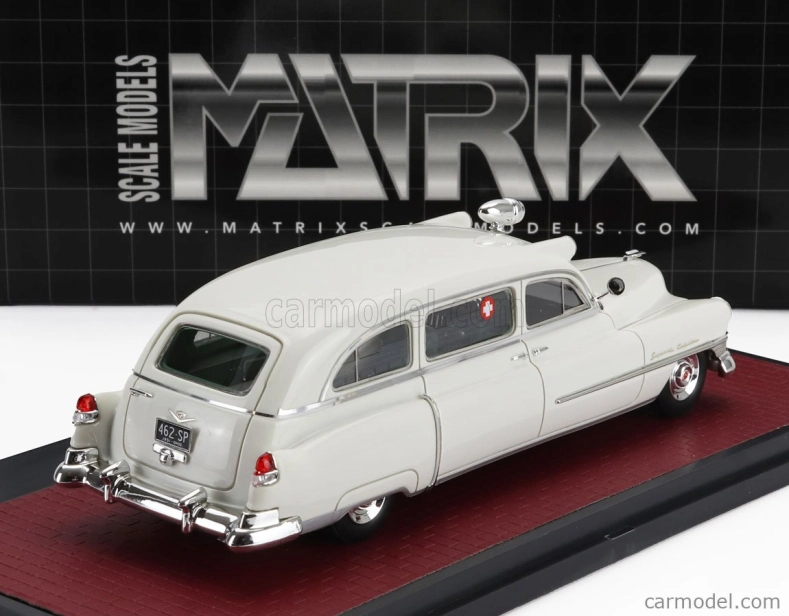 Matrix scale models Cadillac Superior Ambulance 1951 1:43 Bílá