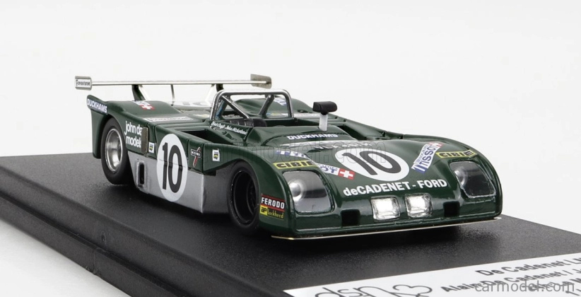 Trofeu De cadenet Lm72 Cosworth Dfv 3.0l V8 Team De Cadenet N 10 24h Le Mans 1974 A.de Cadenet - J.nicholson 1:43 Zelená Bílá