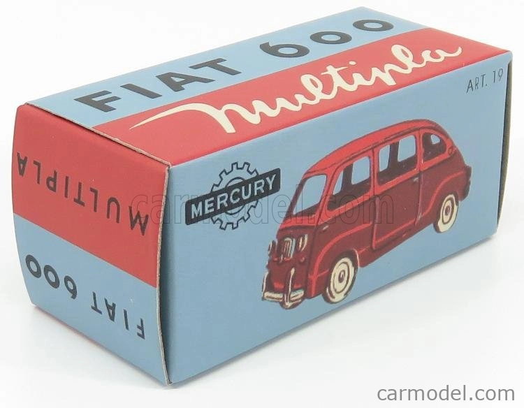 Edicola Fiat 600 Multipla I Series 1956 1:48 Červená Černá