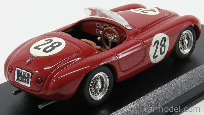 Art-model Ferrari 166 Mm Barchetta N 28 (chassis N 0790) 1:43, červená
