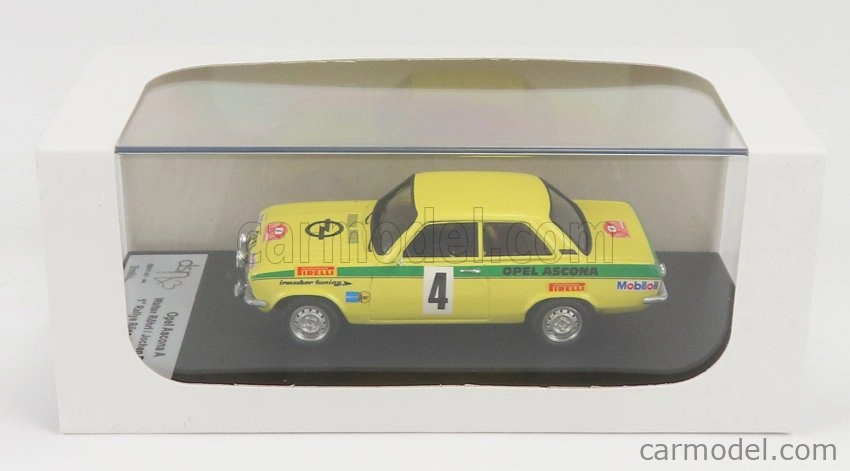 Trofeu Opel Ascona A (nočná verzia) N 4 Winner Rally Russelsheim 1973 W.rohrl - J.berger 1:43 Žltozelená