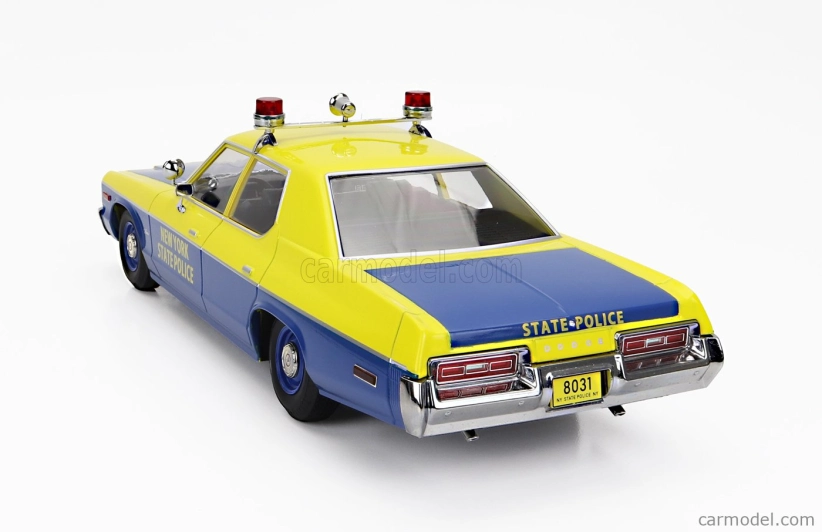 Dodge Monaco New York State Police 1974 v mierke 1:18 žlto-modrá
