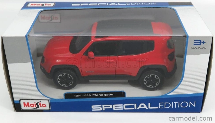 Maisto Jeep Renegade 2017 1:24 červená čierna