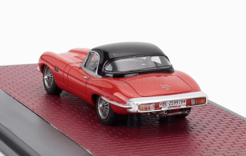 Matrix scale models Jaguar E-type Frua Roadster Closed 1964 1:43 Red