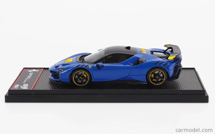 Bbr-models Ferrari Sf90 Xx Stradale 2024 1:43 Azzurro Dino - Blue Met Black Yellow