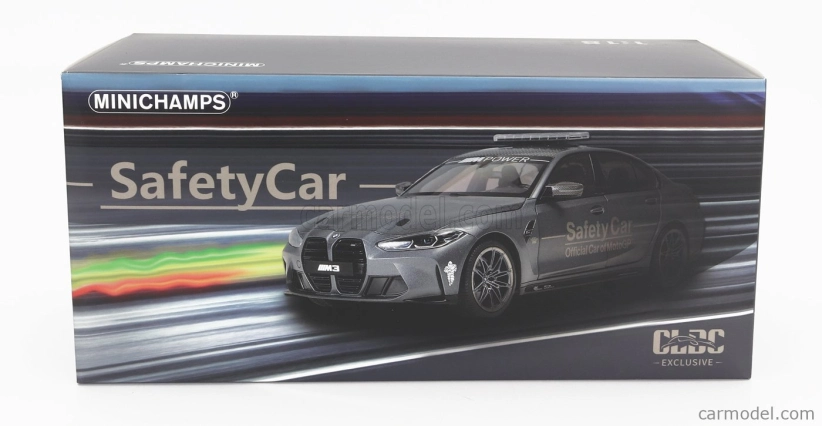 Minichamps BMW radu 3 M3 (g80) Safety Car Motogp sezóna 2020 1:18 sivá