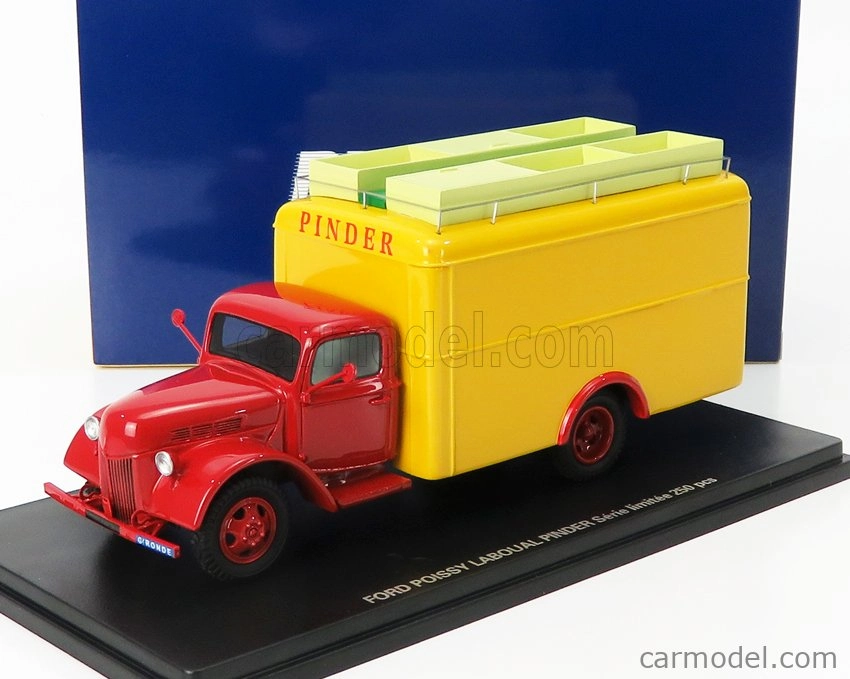 Perfex Ford usa Truck Van Poissy Laboual Circus Pinder 1951 1:43 Červená Žlutá
