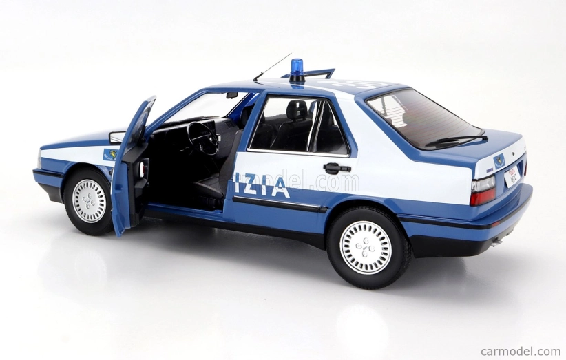 Mitica-diecast Fiat Croma Cht Polizia 1987 Police 1:18 Light Blue White