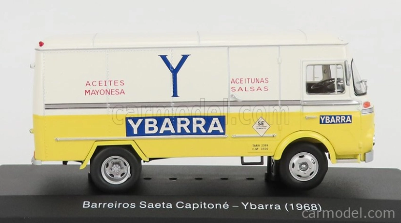 Edicola Barreiros Saeta Truck Capitone Ybarra - Aceites Mayonesa - Aceitunas Salsas - 1968 1:43 Žltá slonovina