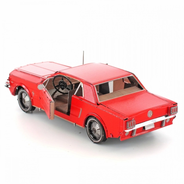 Oceľová stavebnica Ford 1965 Mustang, červená