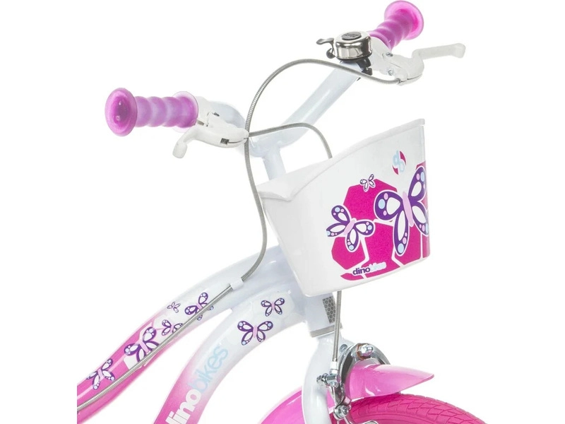 DINO Bikes - Dětské kolo 16" Flappy růžové