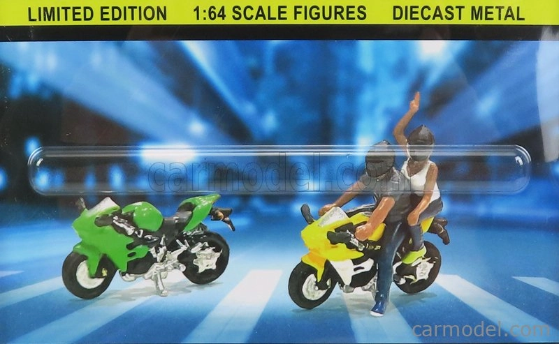 American diorama Figures Set Motomania - 2x Motorcycle - 2x Figure 1:64 Různé
