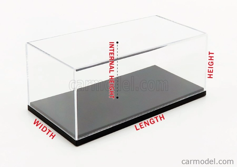 Luxbox Vetrina display box Base In Ecopelle Nera 1:12, černá