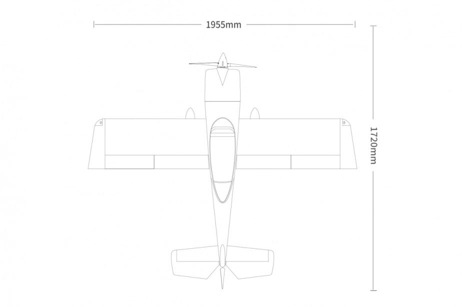 77" RV8 ARF - červená 1,95m