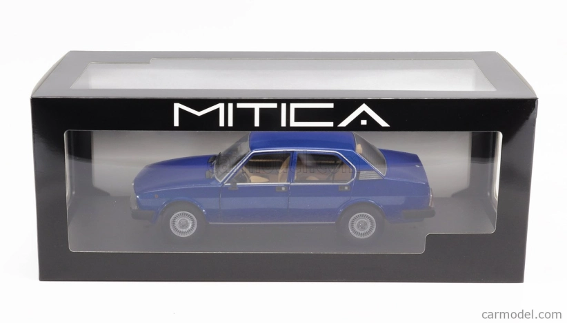 Mitica-diecast Alfa romeo Alfetta Berlina 2000l 1978 - Cerchi Millerighe Wheels 1:18 Blue Pervinca Met 349