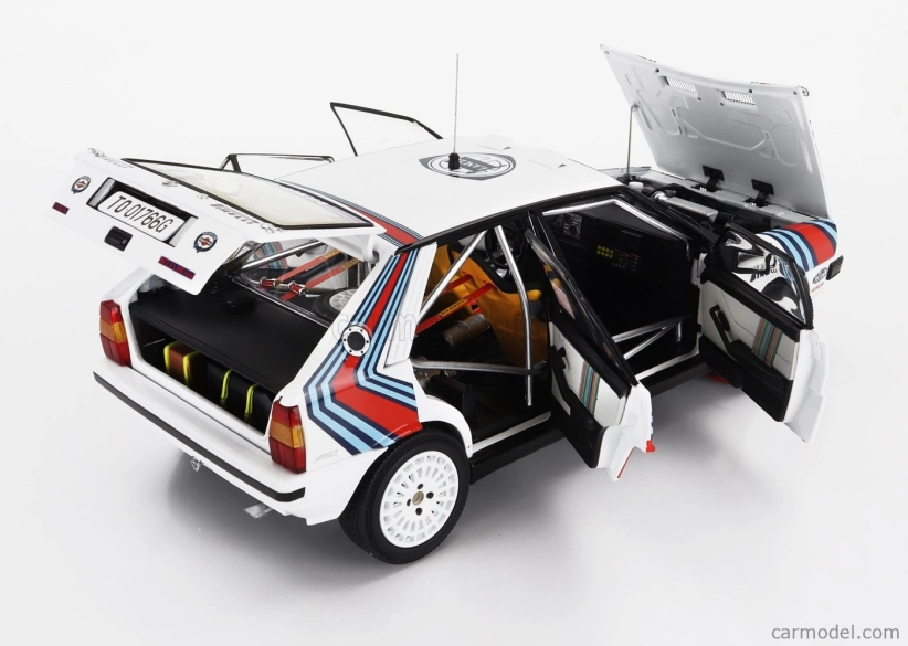 Kyosho Lancia Delta Hf Integrale 4wd Team Lancia  N 4 Winner Rally 1000 Lakes 1987 Markku Alen - Ilkka Kivimaki 1:18 Bílá Červená Modrá