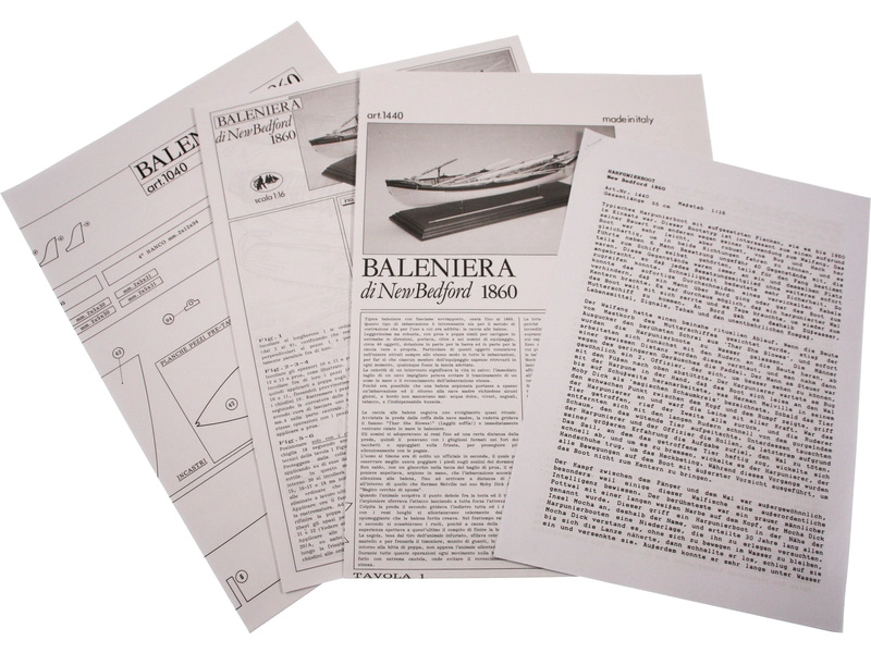 AMATI Walfangboot harpunársky čln 1860 1:16 kit