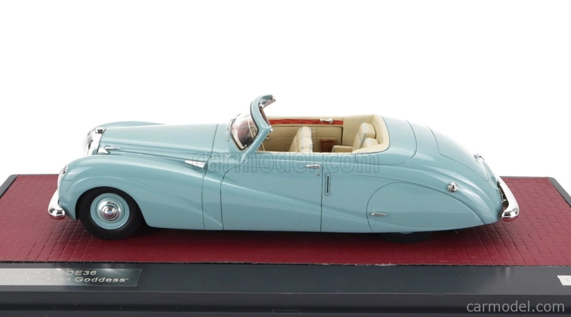 Matrix scale models Damler De36 Hooper ''green Goddess'' Cabriolet Open 1953 1:43 Zelená