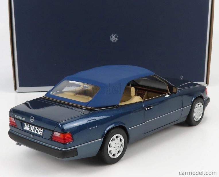 Norev Mercedes benz E-class 300ce 24v (a124) Cabriolet Open 1991 1:18 Námořní Modrá Met