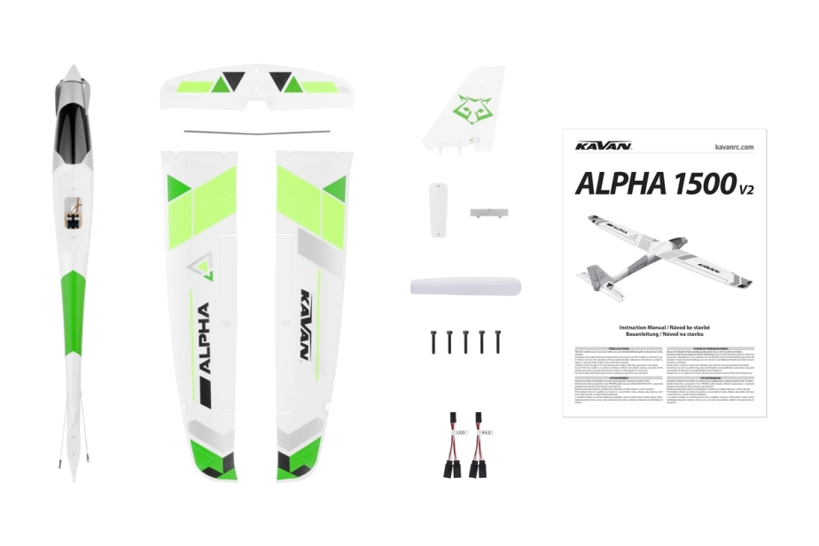 KAVAN Alpha V2 1500mm RTF - zelená