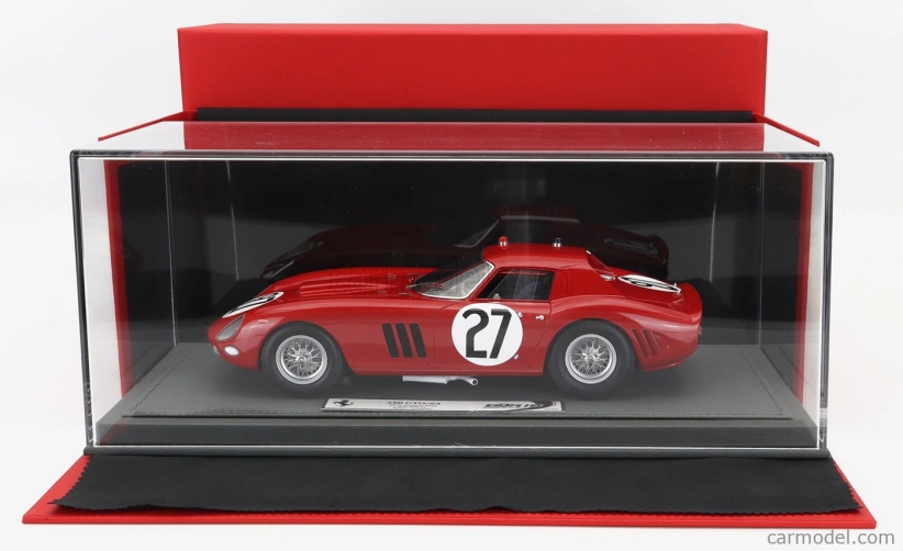 Bbr-models Ferrari 250 Gto Coupe Team North American Racing N.a.r.t. N 27 24h Le Mans 1964 Fernand Tavano - Bob Grossman - Con Vetrina - S vitrínou 1:18 červená
