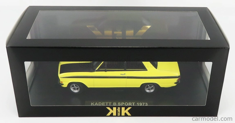 Opel Kadett B Sport 1973 v mierke 1:18 žltá čierna