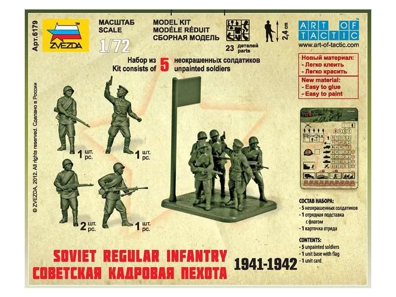Zvezda figúrky Soviet Regular Infantry 1941 – 1942 (1:72)