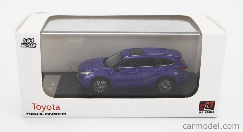 Lcd-model Toyota Highlander 2022 1:64 Blue