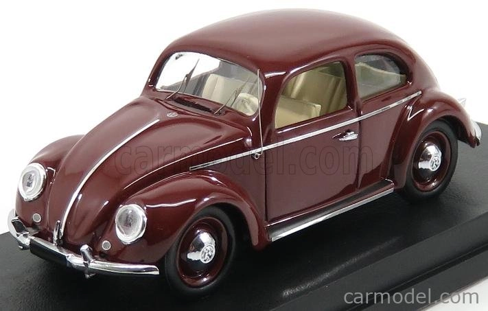 Rio-models Volkswagen Maggiolino Beetle 1200 De Luxe 1953 1:43 Bordeaux