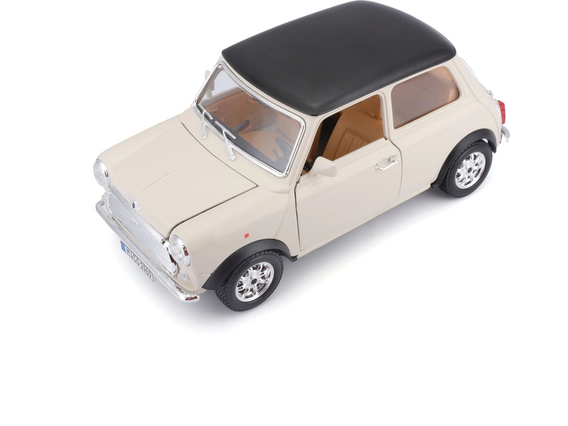 Bburago Mini Cooper 1969 1:18 krémová