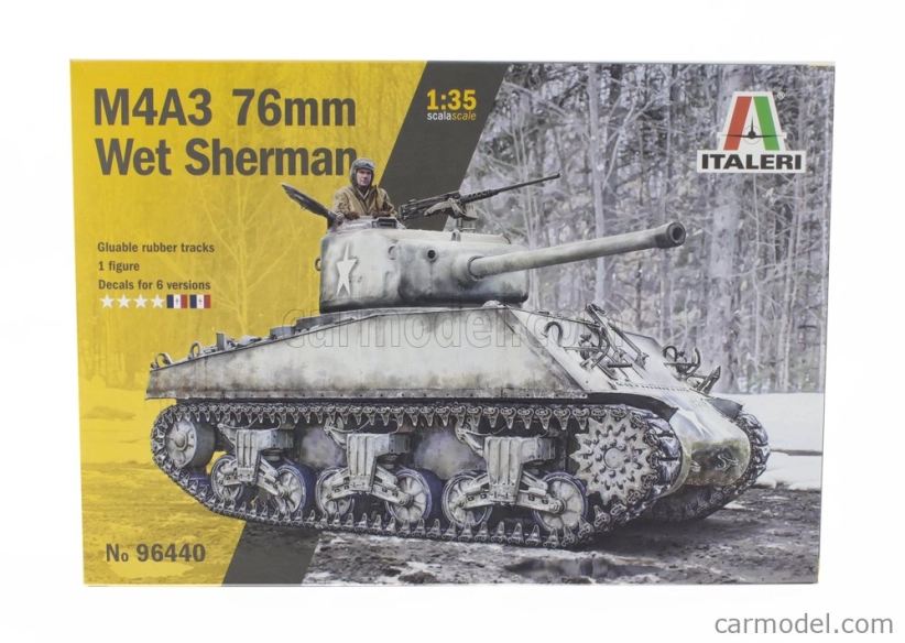 Italeri Tank M4a3 Wet Sherman Miltary 1945 1:35 /