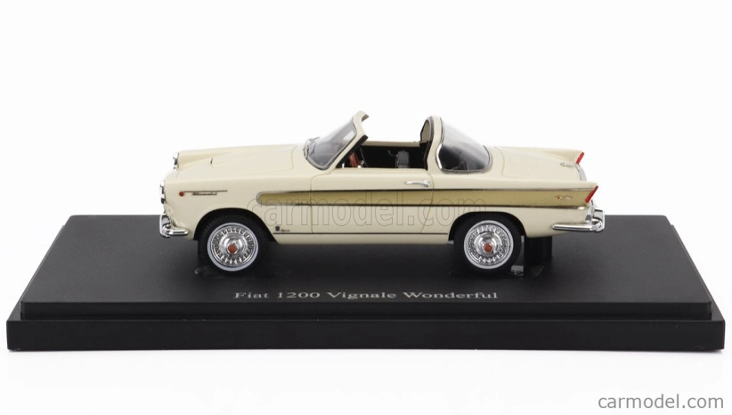 Autocult Fiat 1200 Vignale Wonderful Italy 1958 1:43 Ivory
