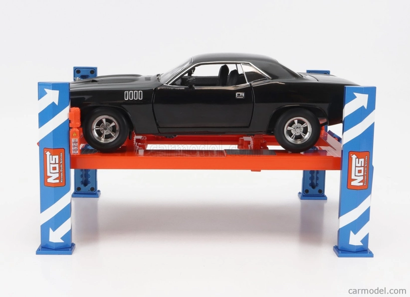Greenlight Accessories Nos Čtyřsloupový zvedák 1:18, oranžová