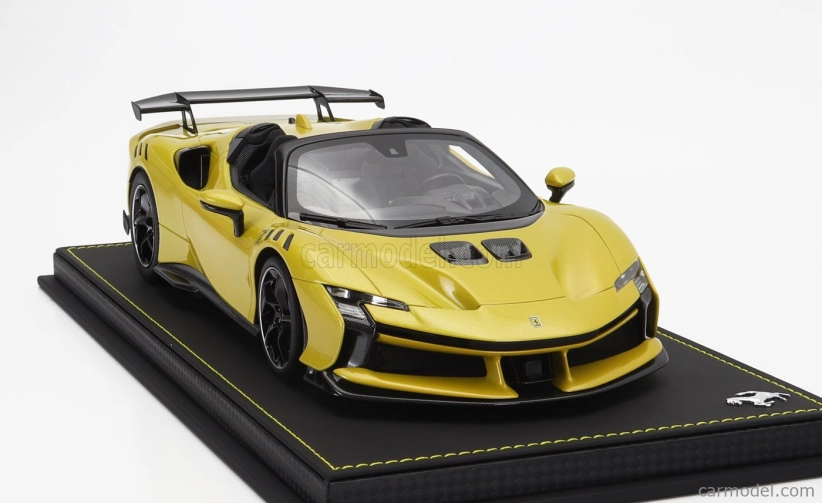 Bbr-models Ferrari Sf90 Xx Stradale Spider 2024 - Con Vetrina - With Showcase 1:18 Giallo Montecarlo - Žlutá S Černou