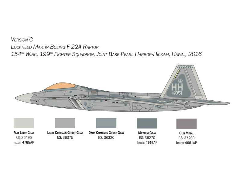 Italeri Lockheed Martin F-22A Raptor (1:48)