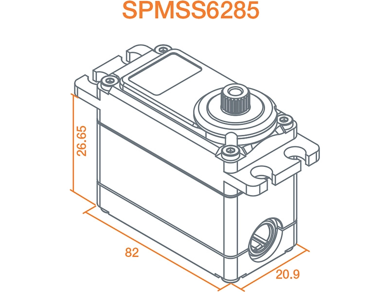 Spektrum Servo S6285 Vysoký krútiaci moment HV MG Race