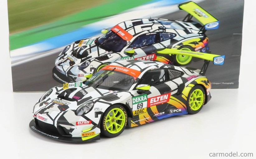Minichamps Porsche 911 991-2 Gt3-r Iron Force By Ring Police Team N 69 1:18