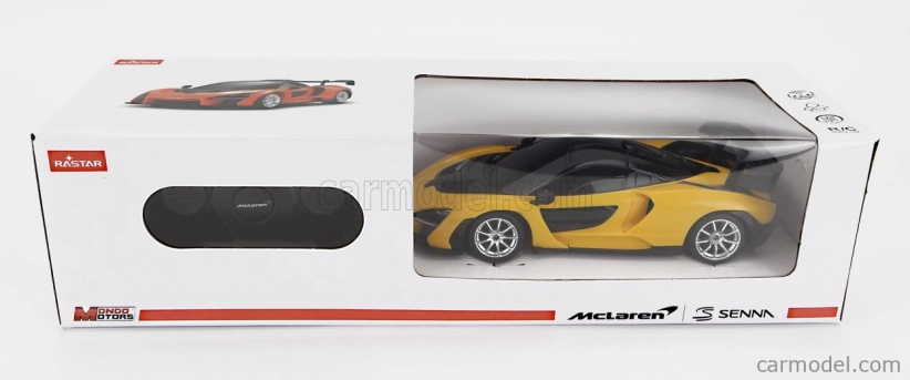 Mondomotors Mclaren Senna 2018 1:24 Žlutá Černá