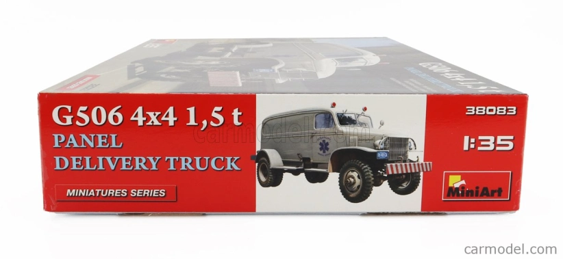 Miniart Chevrolet G506 1,5t 4x4 Panelový nákladný automobil pre lekársku službu 1945 1:35 /