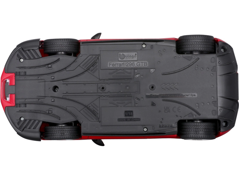 Bburago Ferrari 296 Gtb Assetto Fiorano 2022 1:18 Červená Bílá