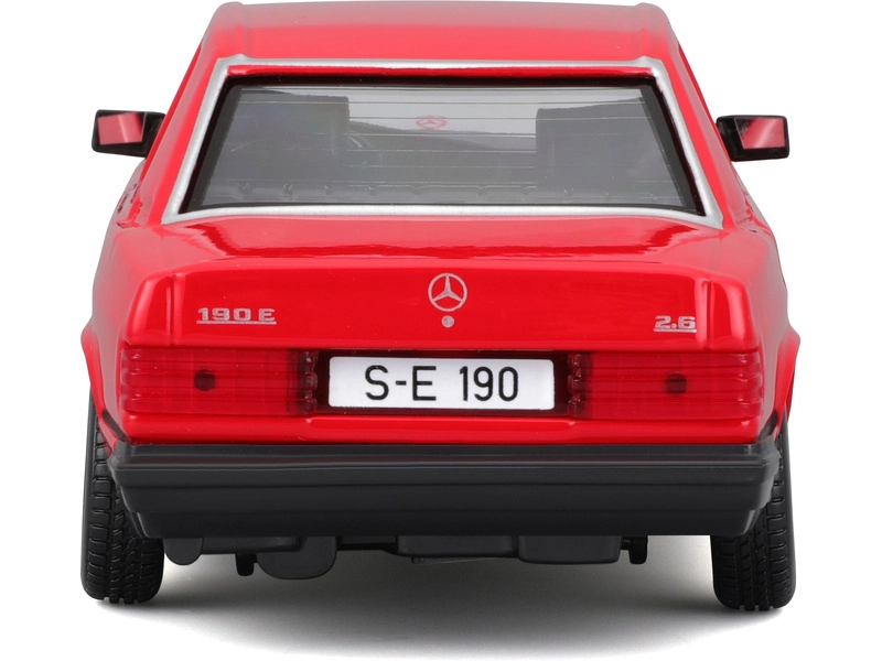 Bburago Mercedes benz 190e 1984 1:24 Red
