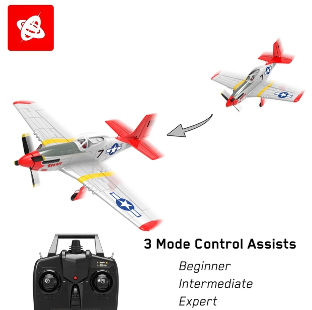 RC lietadlo Volantex Mustang P51D 750mm | RCprofi.sk