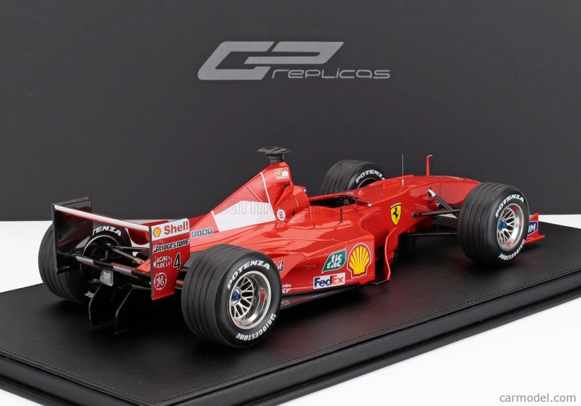 Gp-repliky Ferrari F1 F2000 N 4 Winner German Hockenheim Gp 2000 Rubens Barrichello 1:12 Červená biela