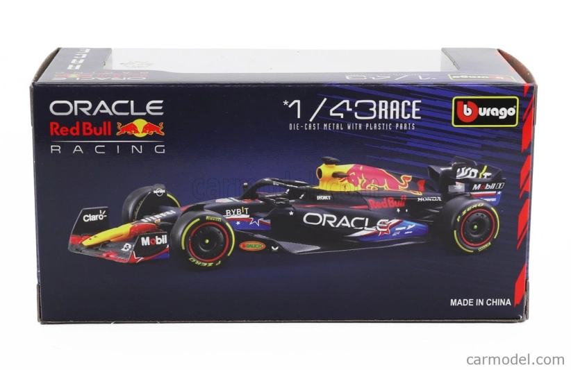 Bburago Red bull F1  Rb19 Team Oracle Red Bull Racing N 11 4th Austin Usa Gp 2023 Sergio Perez 1:43 Matt Blue