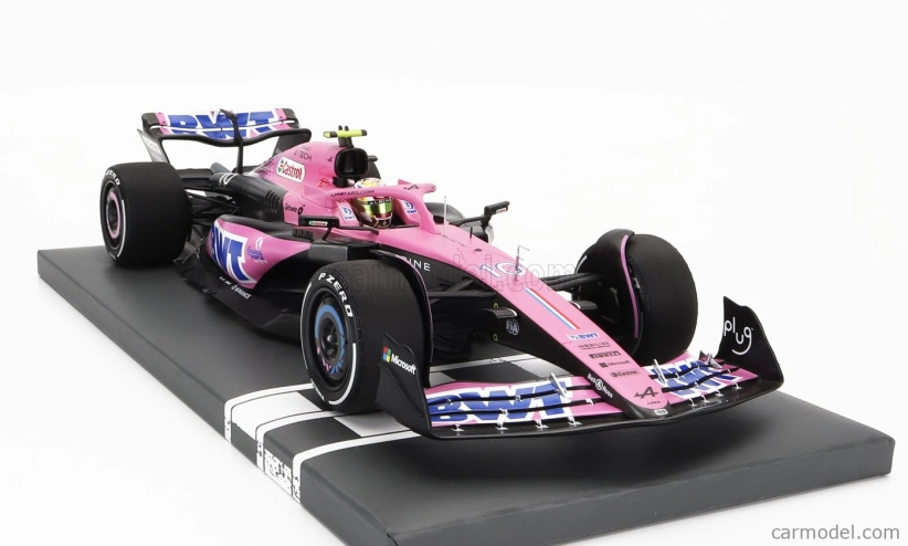 Minichamps Alpine F1 A523 Team Bwt Alpine N 10 Season 2023 Pierre Gasly 1:18 Modrá Růžová
